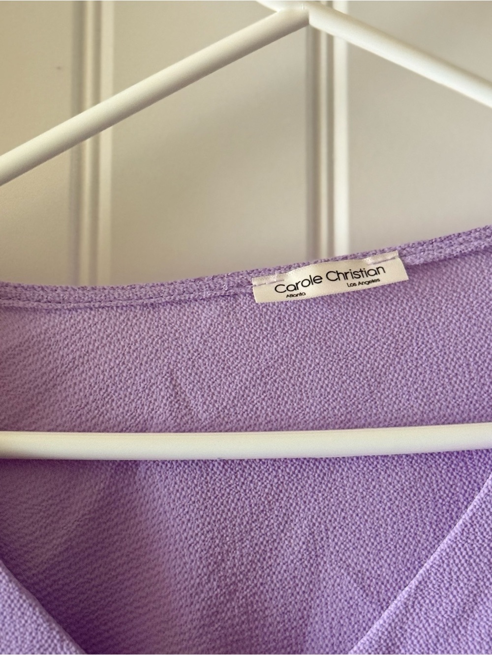 Carole Christian Lavender Textured Women's Top